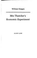 Cover of: Mrs. Thatcher's economic experiment