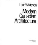 Cover of: Modern Canadian architecture