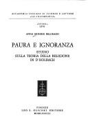 Cover of: Paura e ignoranza: studio sulla teoria della religione in d'Holbach