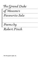 Cover of: The Grand Duke of Moscow's favourite solo by Finch, Robert