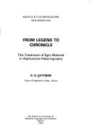 Cover of: From legend to chronicle: the treatment of epic material in Alphonsine historiography