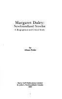 Cover of: Margaret Duley, Newfoundland novelist: a biographical and critical study