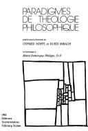 Paradigmes de théologie philosophique by Otfried Höffe, Ruedi Imbach