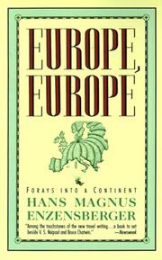 Cover of: Europe, Europe by Hans Magnus Enzensberger