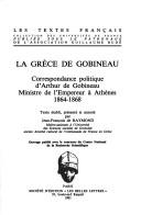 Cover of: La Grèce de Gobineau by Arthur, comte de Gobineau