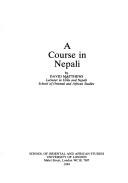 Cover of: A course in Nepali