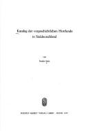 Cover of: Katalog der vorgeschichtlichen Hortfunde in Süddeutschland
