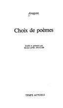 Cover of: Choix de poèmes
