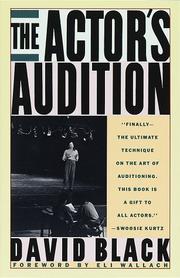 Cover of: The actor's audition by Black, David