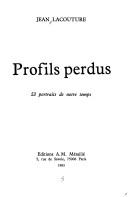 Cover of: Profils perdus by Jean Lacouture