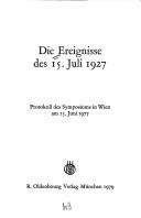 Die Ereignisse des 15. Juli 1927