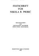 Cover of: Festschrift für Nikola R. Pribić