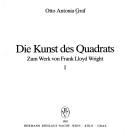 Cover of: Die Kunst des Quadrats by Otto Antonia Graf
