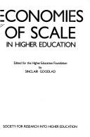 Cover of: Economies of scale in higher education by Goodlad, Sinclair.