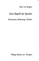 Cover of: Zum Begriff der Sprache: Konvention, Bedeutung, Zeichen