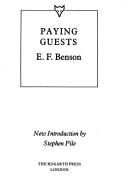 Cover of: Paying guests by E. F. Benson