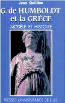 Cover of: G. de Humboldt et la Grèce: modèle et histoire