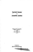Cover of: Current issues in juvenile justice
