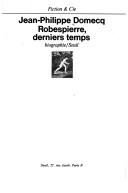 Cover of: Robespierre, derniers temps