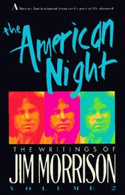 Cover of: The American night. by Jim Morrison