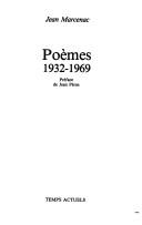 Cover of: Poèmes, 1932-1969 by Jean Marcenac