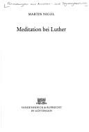 Cover of: Meditation bei Luther