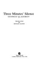 Cover of: Three minutes' silence