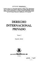 Cover of: Derecho internacional privado