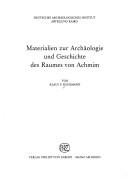 Cover of: Materialien zur Archäologie und Geschichte des Raumes von Achmim