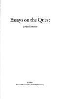 Cover of: Essays on the quest | Paul Brunton