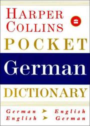 Cover of: Harper Collins German Pocket Dictionary