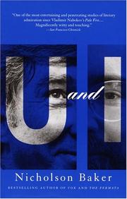 Cover of: U and I by Nicholson Baker