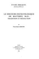 Le discours eschatologique de Matthieu 24-25 by Victor Kossi Agbanou