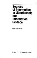Cover of: Sources of information in librarianship and information science