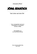 Cover of: Jörg Jenatsch, sein Leben und seine Zeit by Alexander Pfister
