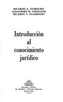 Cover of: Introducción al conocimiento jurídico