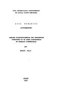 Cover of: Analyse distributionnelle des substantifs opérateurs et de leurs subordonnées en français contemporain by Pálfy, Miklós., Pálfy, Miklós.