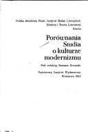 Cover of: Porównania: studia o kulturze modernizmu