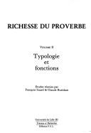 Cover of: Richesse du proverbe