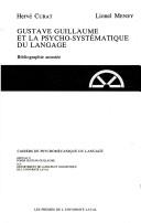 Cover of: Gustave Guillaume et la psycho-systématique du langage: bibliographie annotée
