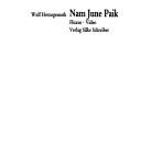 Cover of: Nam June Paik: Fluxus, Video