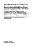 Cover of: Empirische Sozialforschung in der modernen Gesellschaft by Max Kaase, Werner Ott, Erwin K. Scheuch (Hg.).
