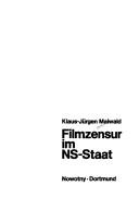 Cover of: Filmzensur im NS-Staat by Klaus-Jürgen Maiwald