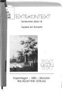 Cover of: Aspekte der Romantik: Vorträge des Kolloquiums am 25. und 26. April 1983
