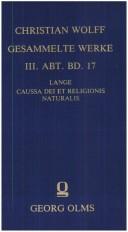 Cover of: Caussa Dei et religionis naturalis adversus atheismum