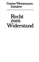 Cover of: Recht zum Widerstand by Horst Krautter