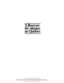 Cover of: Observer les oiseaux au Québec