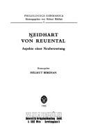 Cover of: Neidhart von Reuental by Herausgeber, Helmut Birkhan.