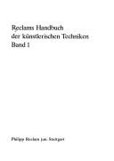 Cover of: Reclams Handbuch der künstlerischen Techniken