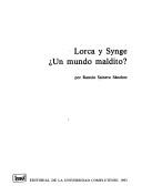 Cover of: Lorca y Synge: un mundo maldito?